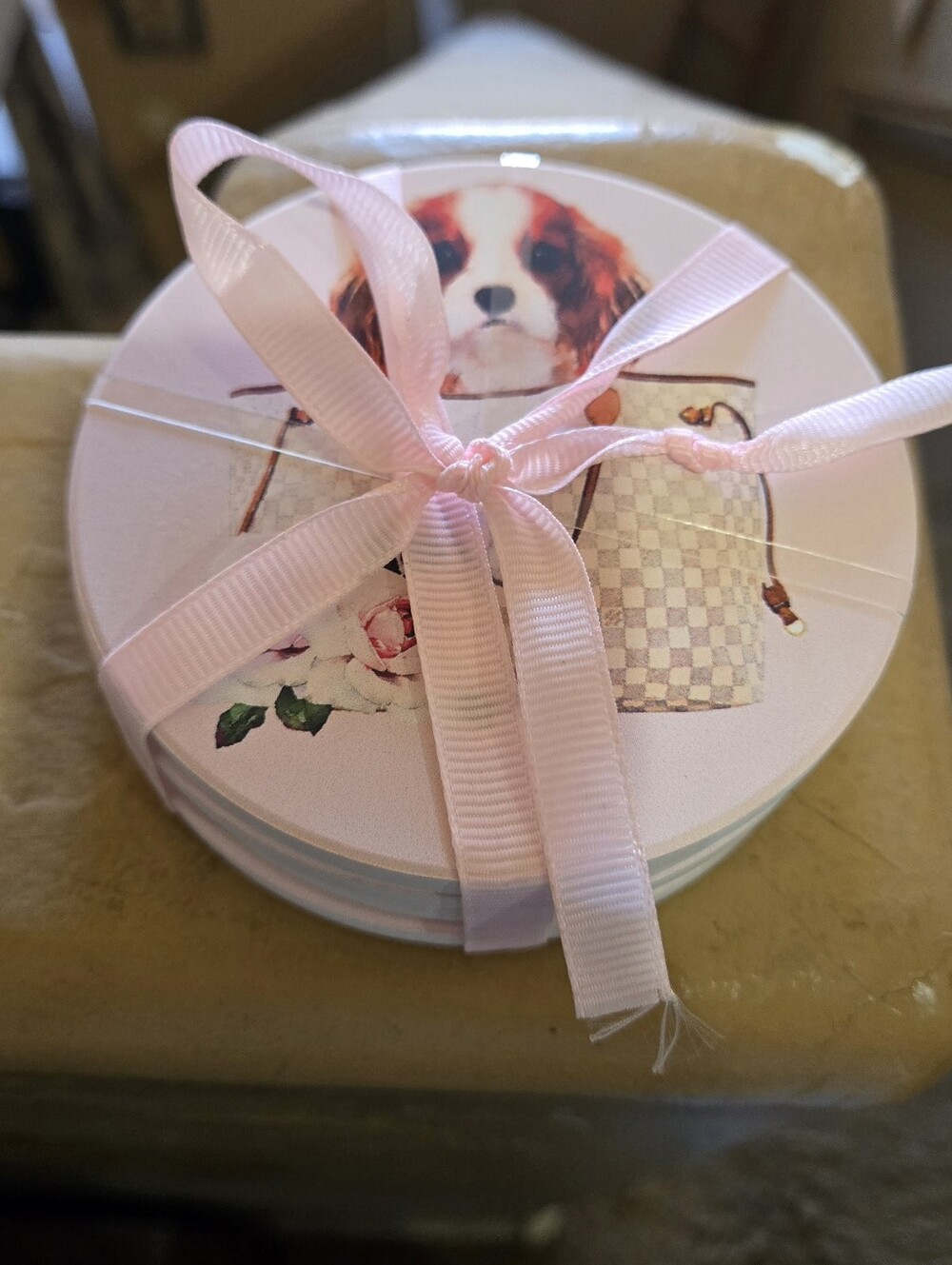 Dogs In Handbags Coasters - Set of 4